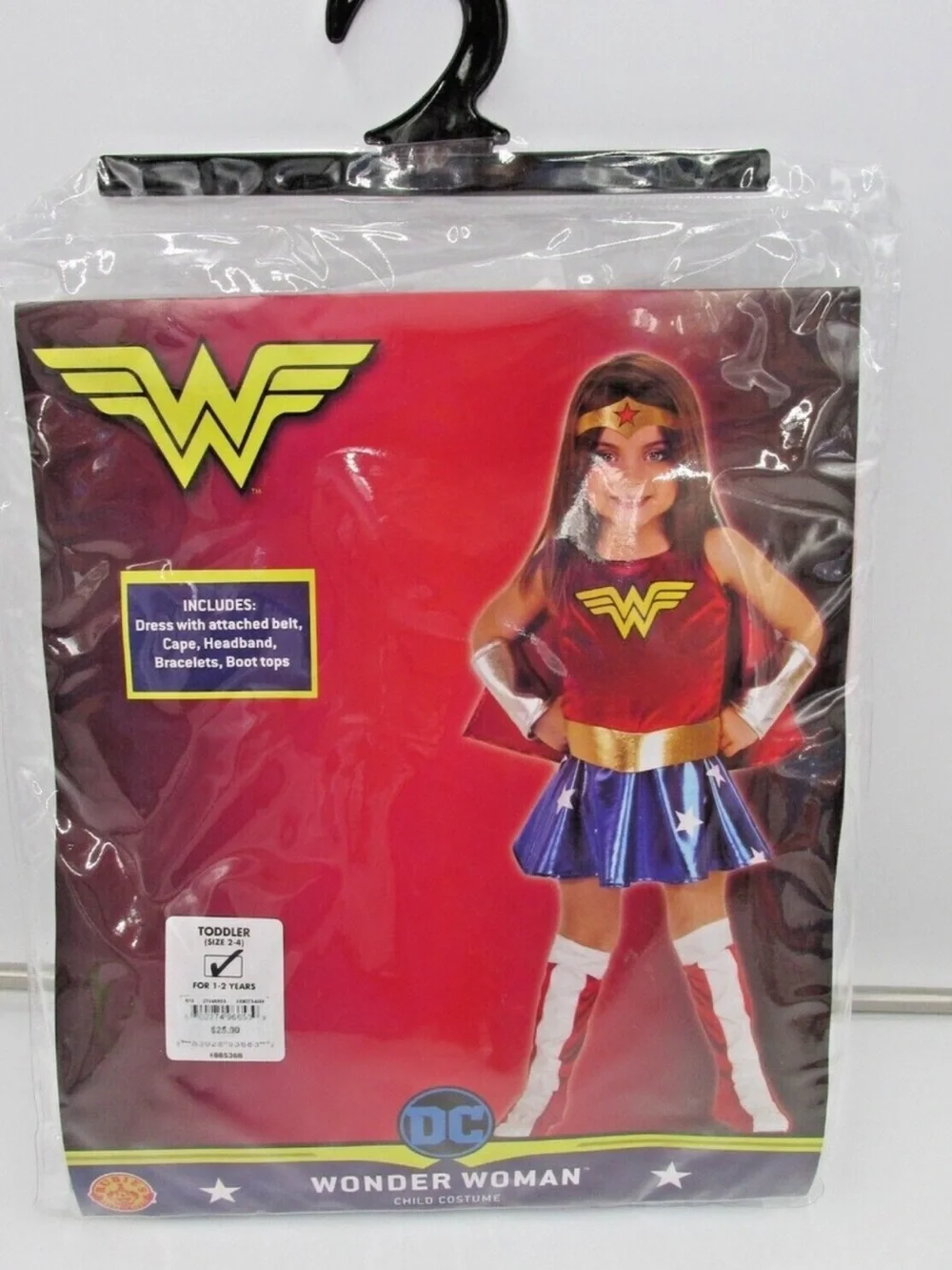 DC Wonder Woman Toddler Costume - Red, Blue, Gold